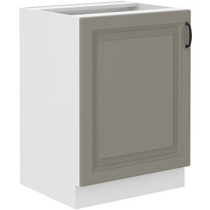 Spodní skříňka Stilo 60 D 1F BB Barva korpusu: Bílá, Barva dvířek: Clay Grey