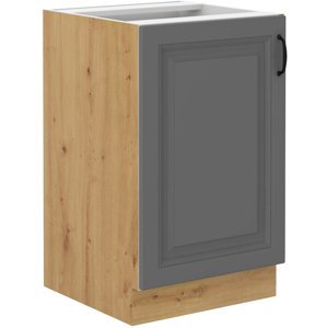 Spodní skříňka pod dřez Stilo 50 ZL 1F BB Barva korpusu: Dust Grey + Dub artisan