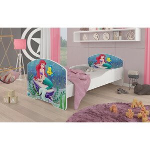 Dětská postel s obrázky - čelo Pepe Rozměr: 160 x 80 cm, Obrázek: Ariel