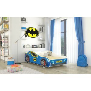 Dětská postel - Batman auto Rozměr: 160 x 80 cm