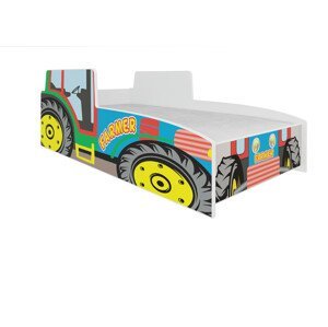 Dětská postel - Traktor Barva korpusu: Modrá, Rozměr: 160 x 80 cm