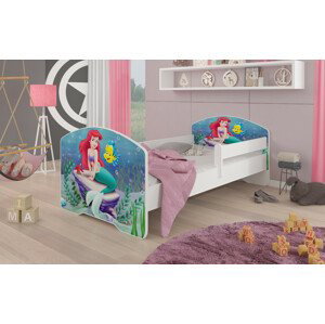Dětská postel s obrázky - čelo Pepe bar Rozměr: 160 x 80 cm, Obrázek: Ariel