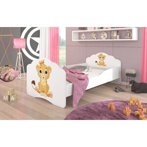 Dětská postel s obrázky - čelo Casimo Rozměr: 160 x 80 cm, Obrázek: Simba