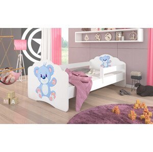 Dětská postel s obrázky - čelo Casimo bar Rozměr: 160 x 80 cm, Obrázek: Méďa