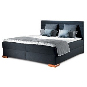 Boxspring Coralo Barva korpusu: D - moření stříbrné, Rozměry: 160 x 200 cm, varianta nožiček: noha 3