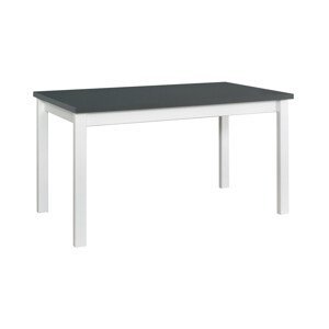 Stůl Alba 2 Barva desky: Bílá, Barva podstavy: Černá