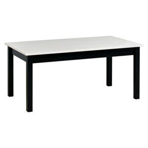 Konferenční stůl Lawa 1 Barva desky: Bílá, Barva podstavy: Černá