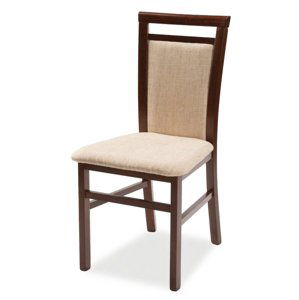 Masivní židle Angelo 3 - čalouněný sedák Barva korpusu: Bílá, látka: Friga 7