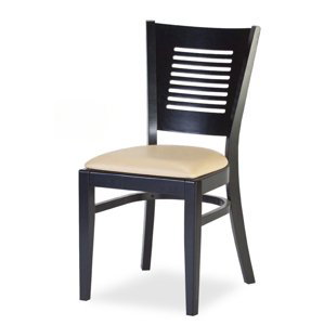 Židle CZH016 - čalouněný sedák Barva korpusu: Bílá, látka: Micra marone