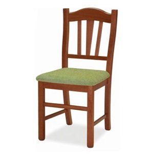 Židle Silvana - čalouněný podsedák Barva korpusu: Tmavě hnědá, látka: Micra marone