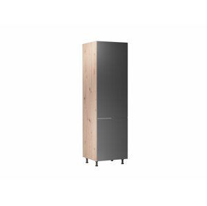Skříň pro vestavnou lednici Langen D60ZL (P/L) Možnosti: Levá varianta, Barva dveří: Tmavě šedá