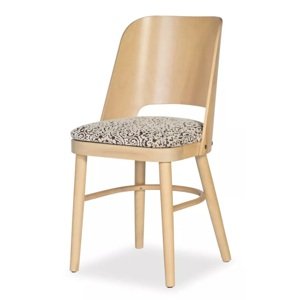 Židle Debra - čalouněný sedák Barva korpusu: Javor, látka: Friga 711