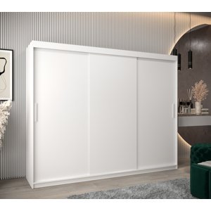 Šatní skříň Abi T0 Barva korpusu: Bílá, Rozměry: 250 cm, Dveře: Bílá