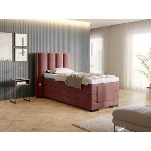 Boxspring Veros 90 Rozměr: 90 x 200 cm, látka: Lukso 24