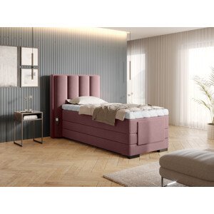 Boxspring Veros 90 Rozměr: 90 x 200 cm, látka: Nube 24