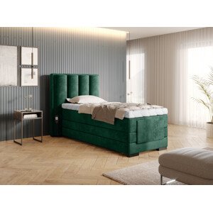 Boxspring Veros 90 Rozměr: 90 x 200 cm, látka: Nube 35