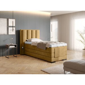 Boxspring Veros 90 Rozměr: 90 x 200 cm, látka: Nube 45