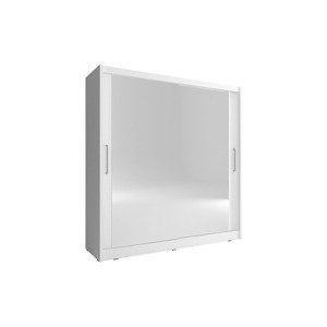 Šatní skříň Maja VI Barva korpusu: Bílá, Rozměry: 180 cm, Dveře: Velká zrcadla