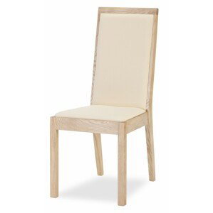 Židle Oslo - buk Barva korpusu: Bílá, látka: Micra arancio