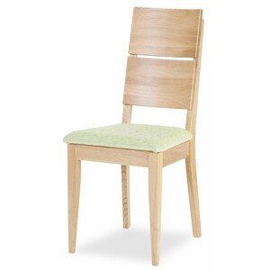 Židle Spring K2 - látka Barva korpusu: Dub masiv, látka: Micra arancio