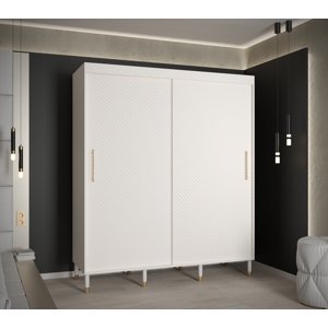 Šatní skříň Abi Calipso Jodelka 1 Barva korpusu: Bílá, Rozměry: 180 cm, Dveře: Bílá - bez zrcadla
