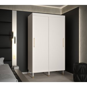Šatní skříň Abi Calipso T Barva korpusu: Bílá, Rozměry: 120 cm, Dveře: Bílá - bez zrcadla