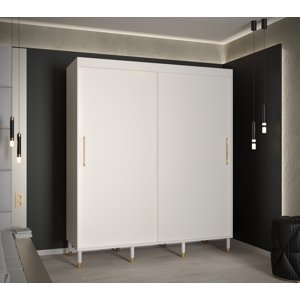 Šatní skříň Abi Calipso T Barva korpusu: Bílá, Rozměry: 180 cm, Dveře: Bílá - bez zrcadla