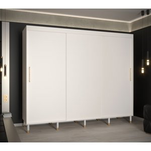 Šatní skříň Abi Calipso T Barva korpusu: Bílá, Rozměry: 250 cm, Dveře: Bílá - bez zrcadla