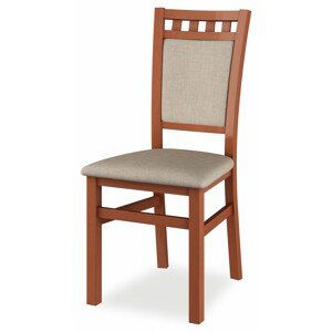Židle Daniel 1 - čalouněný podsedák a opěradlo Barva korpusu: Buk, látka: Micra arancio