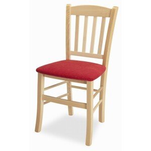 Masiv židle Pamela - čalouněný podsedák Barva korpusu: Buk, látka: Micra marone