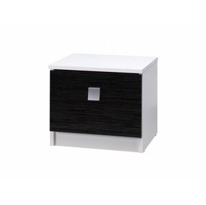 Noční stolek Lux Stripes Barva korpusu: bílá/černý pruh