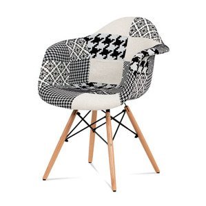 Jídelní židle, patchwork / masiv buk
