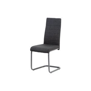 - Jídelní židle, šedá látka, kov matný antracit - DCL-400 GREY2
