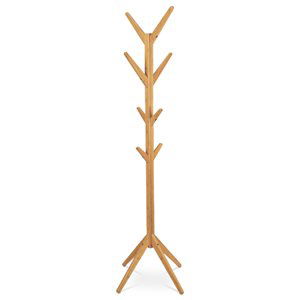 Věšák dřevěný stojanový, masiv bambus, přírodní odstín, výška 176 cm
