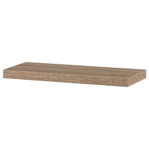 Polička nástěnná 60 cm, MDF, 3D dekor dub sonoma, baleno v ochranné fólii