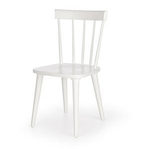 Halmar Barkley židle kaučukové dřevo bílá
