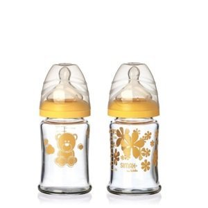 Simax Set kojeneckých lahví KVĚTINY a MEDVÍDEK 150 ml, 2 ks