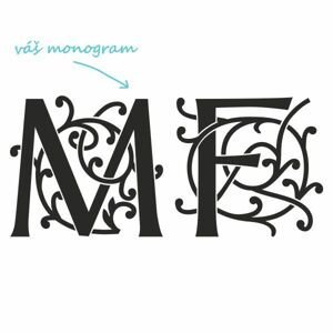 MERCER TWO pískování monogramu Výška monogramu: Střední do 4 cm
