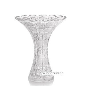 Aurum Crystal Broušená váza FLOWER 250 mm