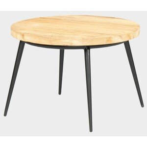 FaKOPA s. r. o. PAUL - kulatý stolek z teaku Ø 70 cm, teak + kov
