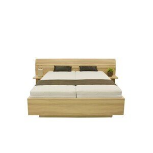 Ahorn SALINA - dvoulůžková postel s širokým čelem 160 x 220 cm, lamino