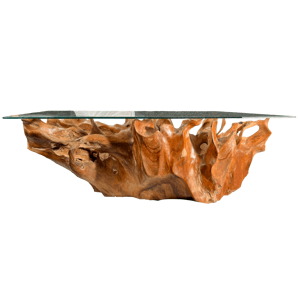 FaKOPA s. r. o. BRANCH - stůl z kořene teaku 120 x 80 cm, teakový kořen