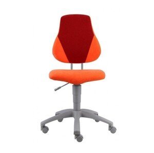 Alba CR Alba CR - dětská rostoucí židle Fuxo V-line - oranžovo-vínová, plast + textil + kov