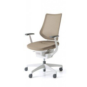 Kokuyo Japonská aktivní židle - Kokuyo ING GLIDER 360° bílá kostra, plast + textil