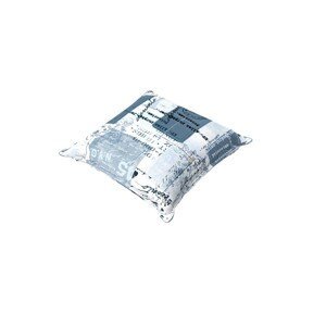 Doppler LIVING - dekorační polštářek 45 x 45 cm modrý, bavlněná směsová tkanina