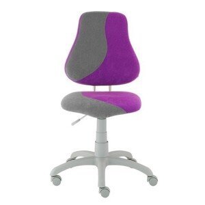 Alba CR Alba CR - dětská židle Fuxo - S-line - šedo-fialová, plast + textil