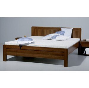 BMB KARLO FAMILY 180 x 200 cm- kvalitní lamino postel oblé rohy imitace dřeva třešeň Romana - SKLADEM, lamino