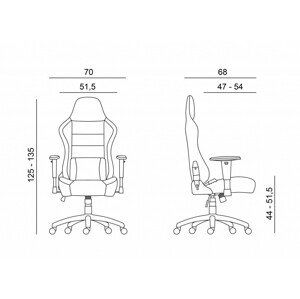 Antares Herní židle BOOST - Antares s nosností 150 kg, plast + textil + kov
