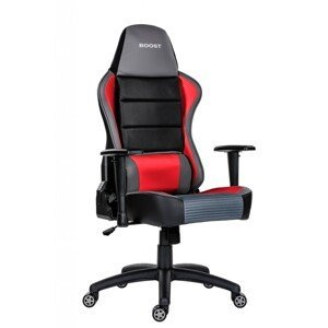 Antares Herní židle BOOST - Antares s nosností 150 kg - červená, plast + textil + kov