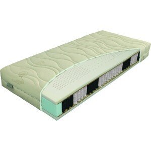 Materasso NATURA hydrolatex T4 - luxusní tvrdší pružinová matrace pro zdravý spánek 80 x 195 cm, snímatelný potah